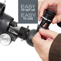 تلسکوپ شکستی سلسترون 70 میلی‌متری مدل AstroMaster 70 AZ دست دوم