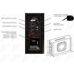 PA-W801B باکس اکتیو کنوود kenwood