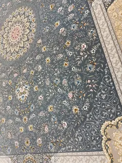 فرش 700 شانه نقشه خاتون زمینه دودی ☀️ ایران کارپت