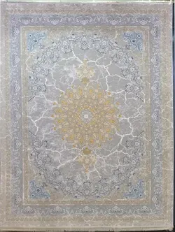 فرش 1200 شانه نقشه آذرخش زمینه ترمه ای ☀️ ایران کارپت