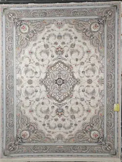 فرش 1500 شانه برجسته نقشه میراث زمینه بژ ☀️ ایران کارپت