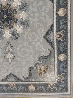 فرش 700 شانه نقشه آیدا زمینه نقره ای ☀️ ایران کارپت