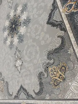 فرش 700 شانه نقشه آیدا زمینه نقره ای ☀️ ایران کارپت