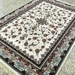 فرش 700 شانه نقشه افشان هلما زمینه کرم ☀️ ایران کارپت