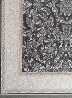 فرش 1200 شانه برجسته نقشه آتنا زمینه ذغالی ☀️ ایران کارپت