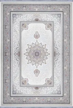 فرش 1000 شانه برجسته نقشه سلین زمینه کرم ☀️ ایران کارپت