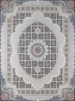 فرش 700 شانه نقشه مانلی زمینه دودی ☀️ ایران کارپت