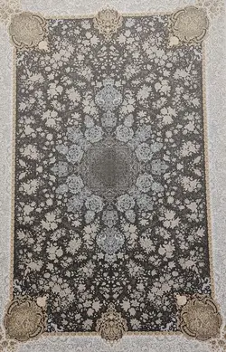 فرش 1200 شانه برجسته نقشه آیناز زمینه دودی ☀️ ایران کارپت