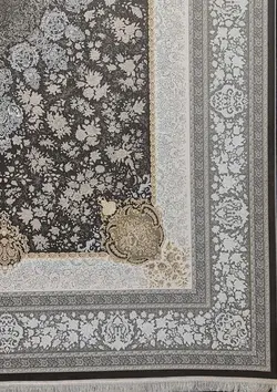 فرش 1200 شانه برجسته نقشه آیناز زمینه دودی ☀️ ایران کارپت