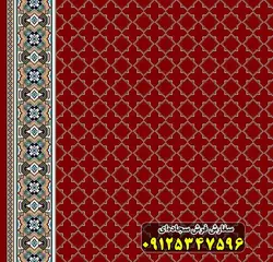 فرش سجاده ای قرمز روناسی 500 شانه کد 2098 ☀️ ایران کارپت