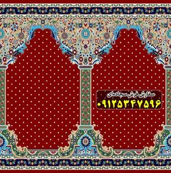 فرش سجاده ای قرمز روناسی 500 شانه کد 1098 ☀️ ایران کارپت