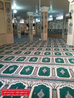 فرش سجاده ای سبز 500 شانه کد 1009 ☀️ ایران کارپت