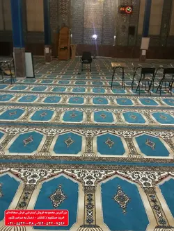 فرش سجاده ای آبی فیروزه ای نقشه محرابدار 500 شانه کد 1006 ☀️ ایران کارپت