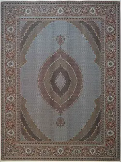 فرش 700 شانه نقشه ریزماهی زمینه کرم ☀️ ایران کارپت