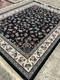 فرش 700 شانه نقشه گیلدا زمینه سرمه ای ☀️ ایران کارپت