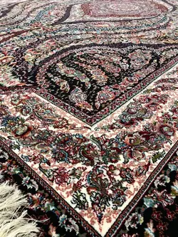 فرش 700 شانه نقشه اریکا زمینه سرمه ای ☀️ ایران کارپت