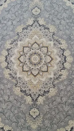 فرش 1200 شانه برجسته نقشه کریستال زمینه دلفینی ☀️ ایران کارپت