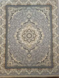 فرش 1200 شانه برجسته نقشه کریستال زمینه ترمه ای ☀️ ایران کارپت