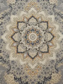 فرش 1200 شانه برجسته نقشه کریستال زمینه ترمه ای ☀️ ایران کارپت