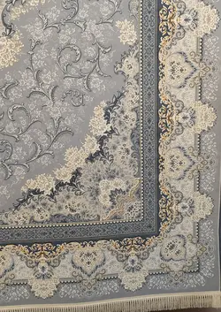 فرش 1200 شانه برجسته نقشه کریستال زمینه ترمه ای ☀️ ایران کارپت