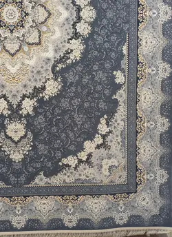 فرش 1200 شانه برجسته نقشه کریستال زمینه دودی ☀️ ایران کارپت