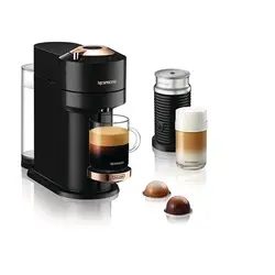 اسپرسو ساز نسپرسو نکست ورتو رزگلد دلونگی با کف شیرساز Aeroccino 3