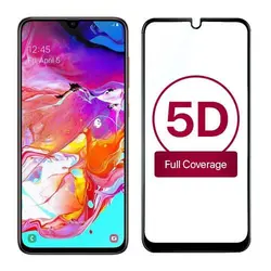 محافظ صفحه نمایش تمام چسب 5D برای سامسونگ Galaxy A70