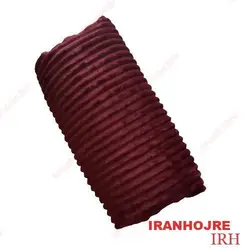 پتو پلیسه دو نفره زرشکی