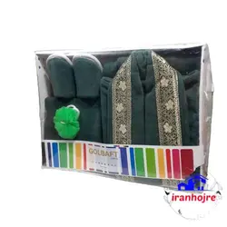 حوله سرویس گلبافت 4تیکه تن پوش