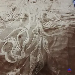 پتو نرمینه مدل نگین کرم طلایی