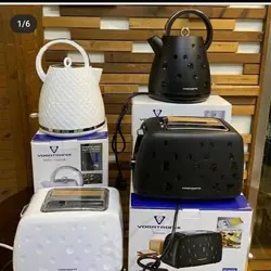 ست کتری برقی و توستر نان وگاتی