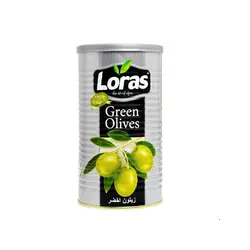 زیتون سبز فلزی لوراس مدل روغنی وزن 2.5 کیلو ترکیه