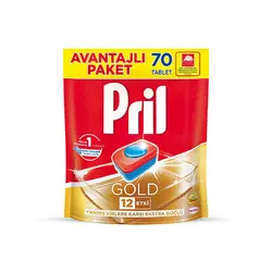 قرص ماشین ظرفشویی پریل مدل GOLD بسته 70 عددی
