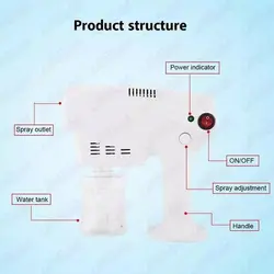 نانو استیم تفنگی پنج اشعه لیز (هیدروژن رسان)