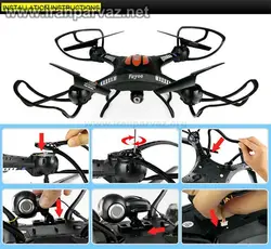 کوادکوپتر دوربین دار FY560 با ارسال تصویر زنده روی مانیتور