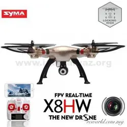 کوادکوپتر دوربین دار SYMA x8hw با دوربین ارسال تصویر زنده