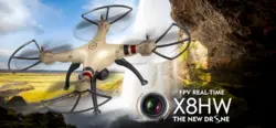 کوادکوپتر دوربین دار SYMA x8hw با دوربین ارسال تصویر زنده