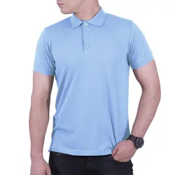 پولوشرت ساده مردانه آبی آسمانی