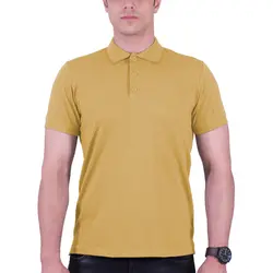 پولوشرت ساده مردانه زرد خردلی