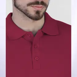پولوشرت ساده مردانه زرشکی