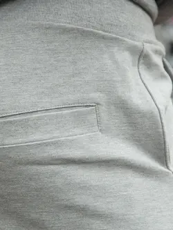 شلوار گرمکن اسلش طوسی ملانژ