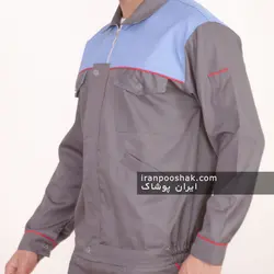 کاپشن و شلوار کار طوسی