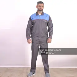 کاپشن و شلوار کار طوسی