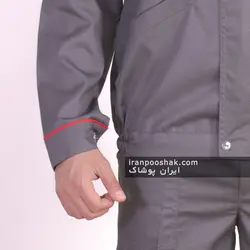 کاپشن و شلوار کار طوسی