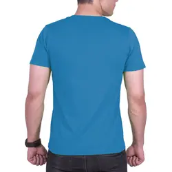 تیشرت ساده مردانه آبی ایتالیایی