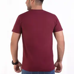 تیشرت ساده مردانه زرشکی