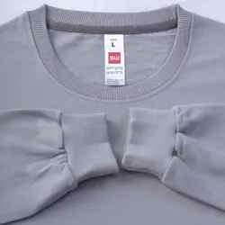 سویشرت یقه گرد طوسی روشن