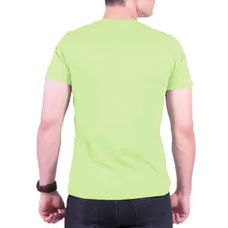 تیشرت ساده پنبه ای مردانه سبز روشن