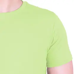 تیشرت ساده پنبه ای مردانه سبز روشن