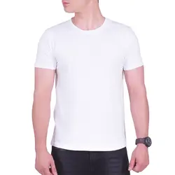 تیشرت ساده پنبه ای مردانه سفید